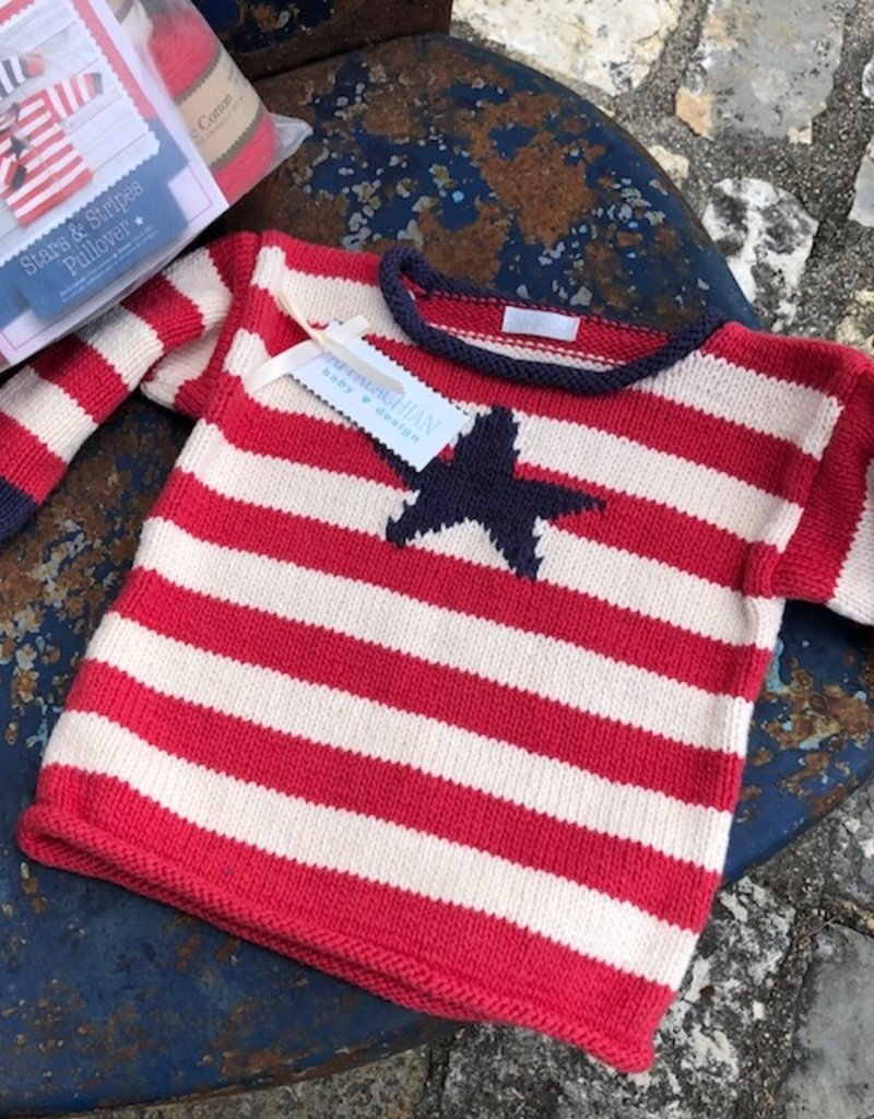 Appalachian Baby 2020-1R Stars & Stripes Pullover Kit, Red
