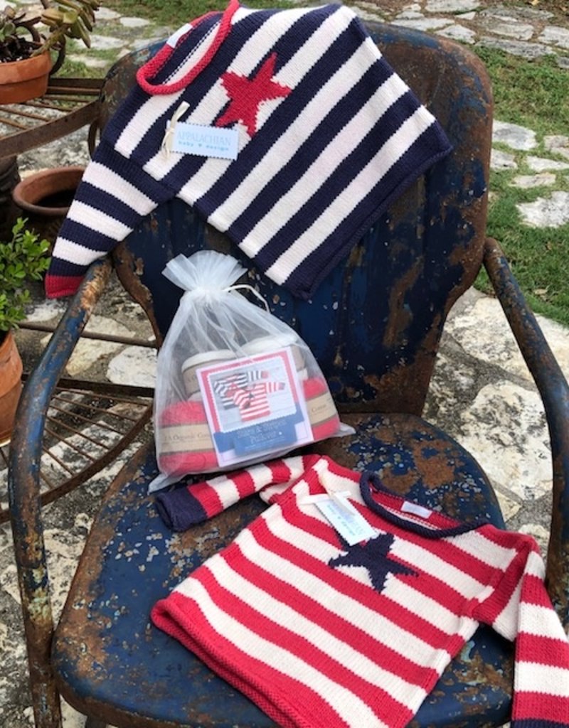 Appalachian Baby 2020-1B Stars & Stripes Pullover Kit, Blue