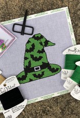 Stitch-Its - KCD1126 Bats on Green Witch's Hat (18M)