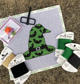 Stitch-Its - KCD1126 Bats on Green Witch's Hat (18M)