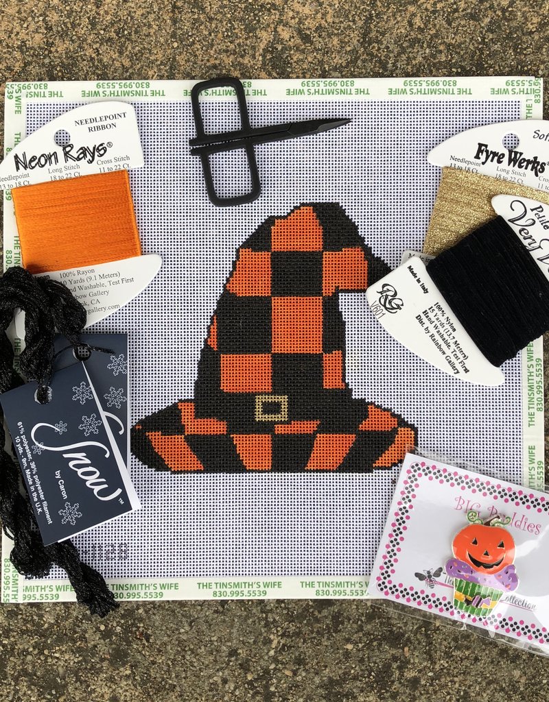 KCD1128 Orange & Black Witch's Hat (18M)