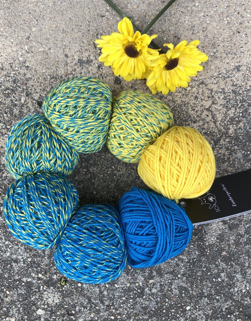 Zauber Perlen 2419, Berano  (Teal to Yellow)