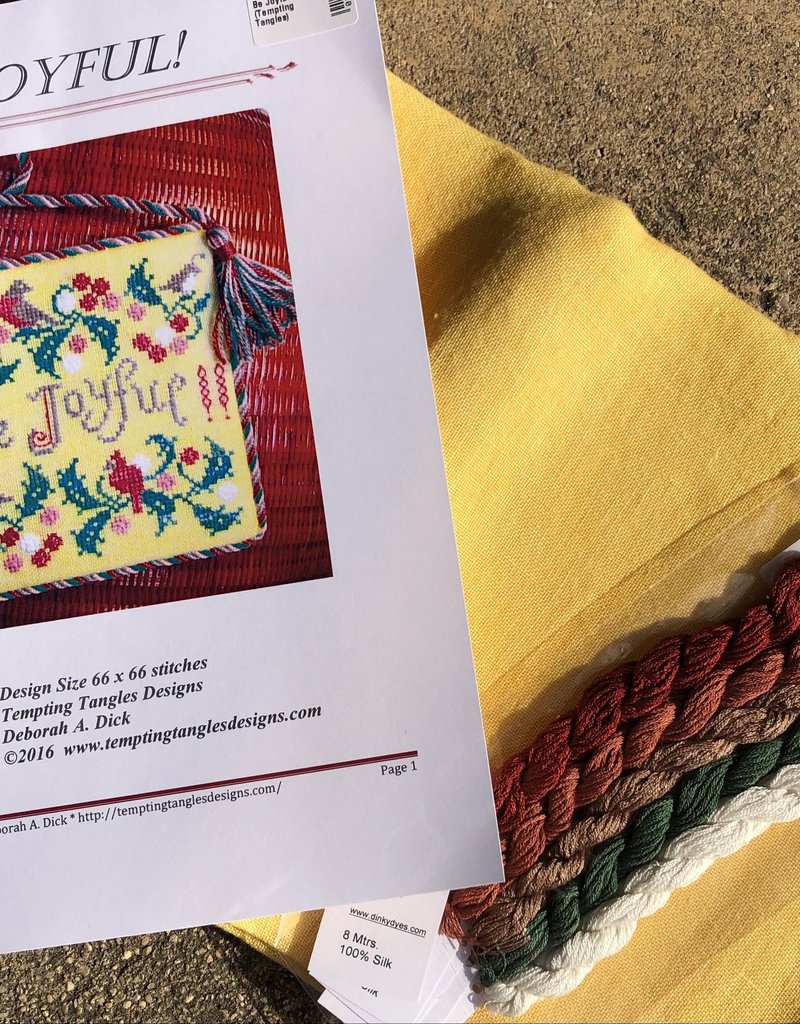 Tempting Tangles - Be Joyful Chart and Silk Pack