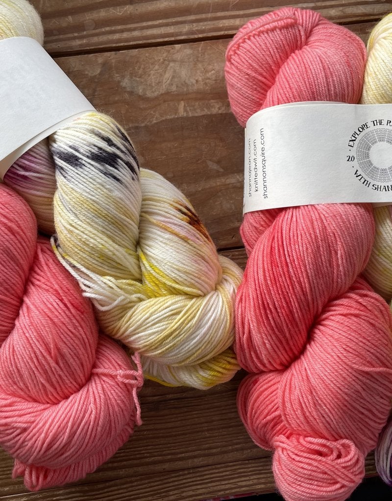 Explore the Rainbow  March 2022 -  Sock (Peachberry Sparkle & Greenwich Village)