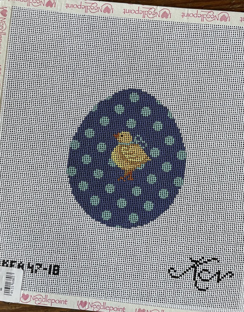 KEA47 Aqua Polka Dot on Plum Chick Egg  (18M)