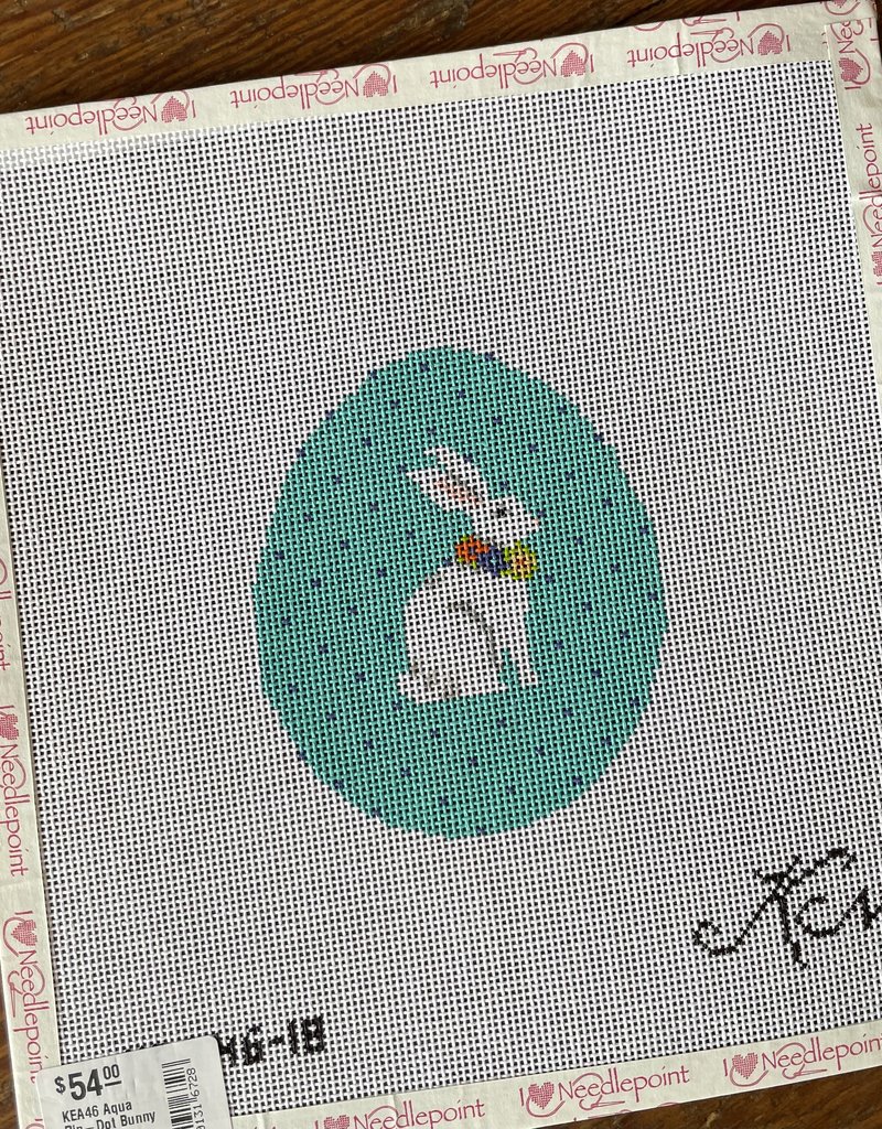 KEA46 Aqua Pin-Dot Bunny Egg  (18M)
