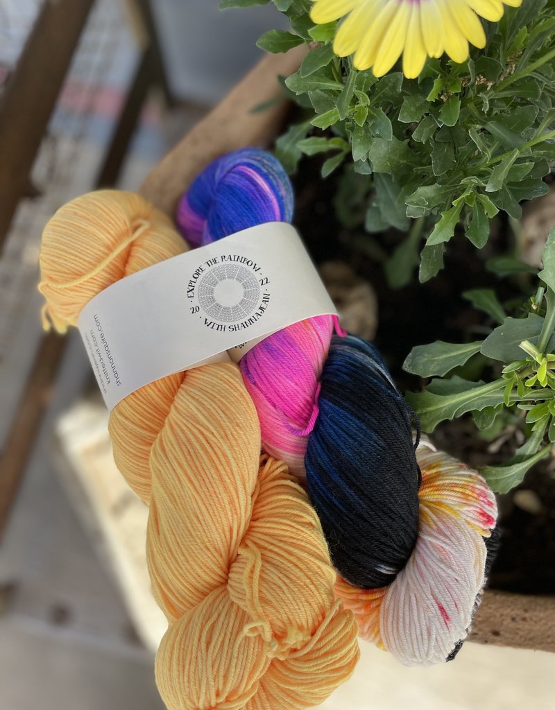 Explore the Rainbow  April 2022 -  Sock (Quilted & Creamsicle)