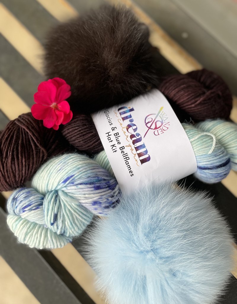 Schildkraut Large Dyed Fur Pom Pom - 01 Baby Blue