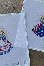 PA6-1 Patriotic Angel with Flag in Skirt (18M)