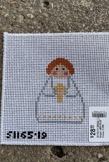 SI16519 White Angel with Gold Cross (13M)