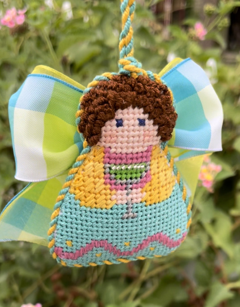 Stitch-Its - SI16574 Green Witch with Cat Angel (13M)