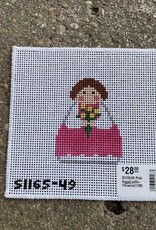Stitch-Its - SI16549 Pink Angel with Flowers  (13M)