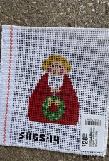 Stitch-Its - SI16518 Red Angel with Green Wreath (13M)