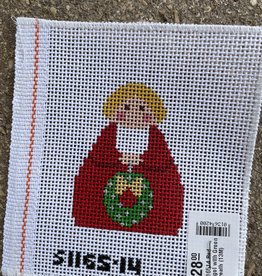 Stitch-Its - SI16518 Red Angel with Green Wreath (13M)