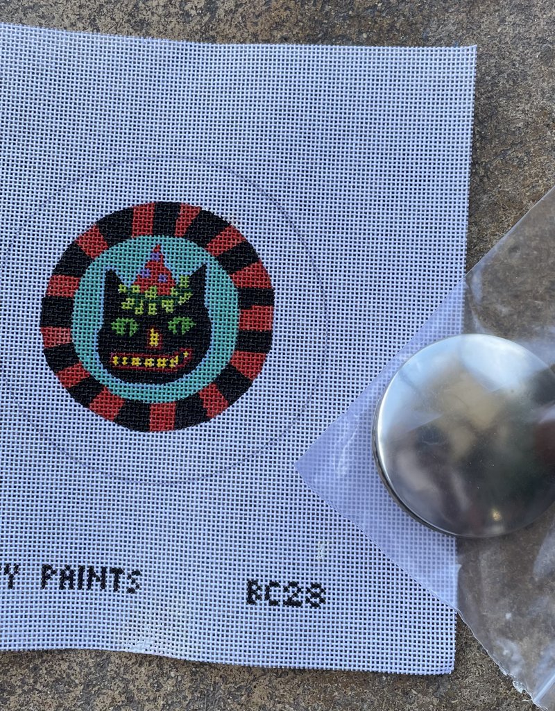 BC28 Halloween Kitty Button (18M)