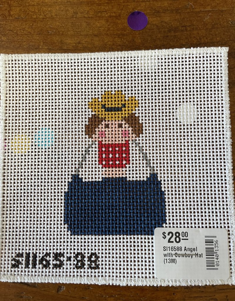 SI16588 Angel  with Cowboy Hat  (13M)