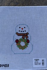 KCD1403 Snowman with Wreath  (18M)