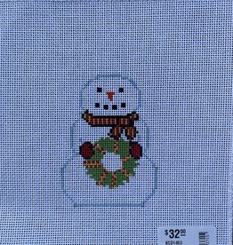 KCD1403 Snowman with Wreath  (18M)