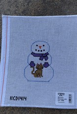 KCD1414 Snowman with Cat  (18M)