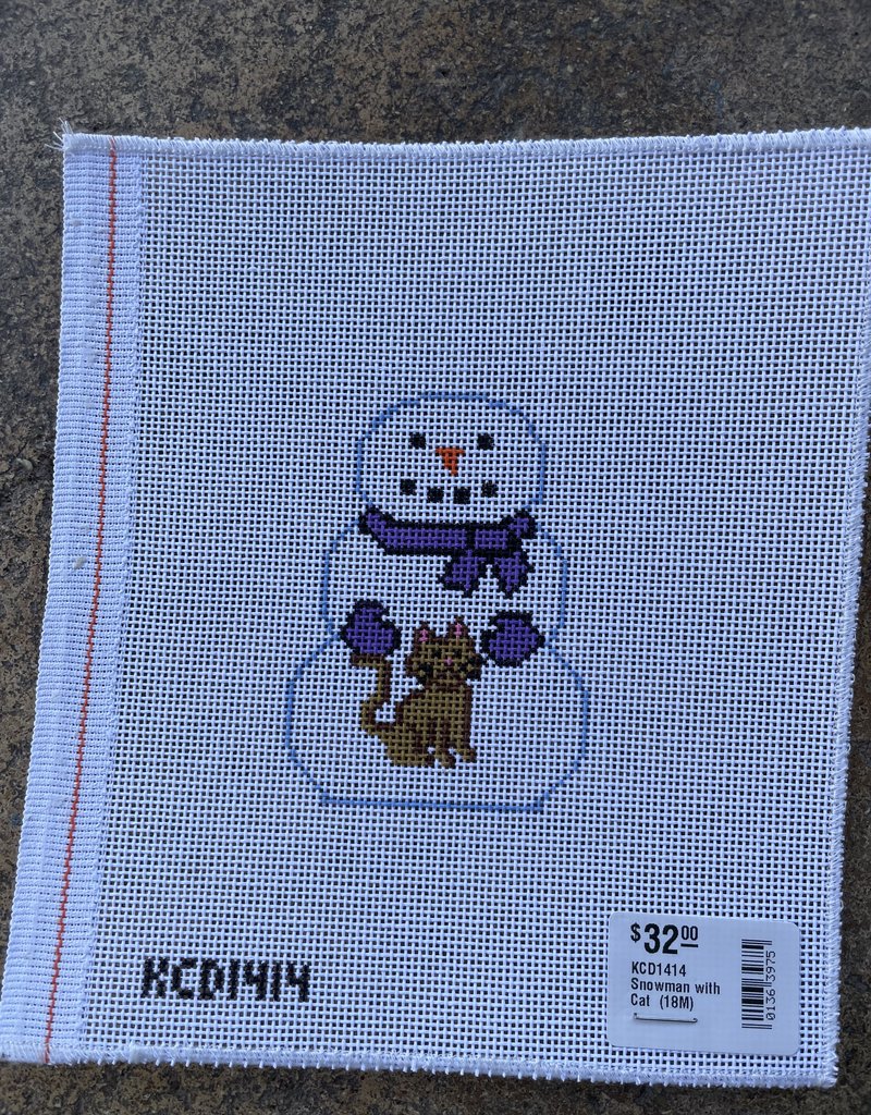 KCD1414 Snowman with Cat  (18M)