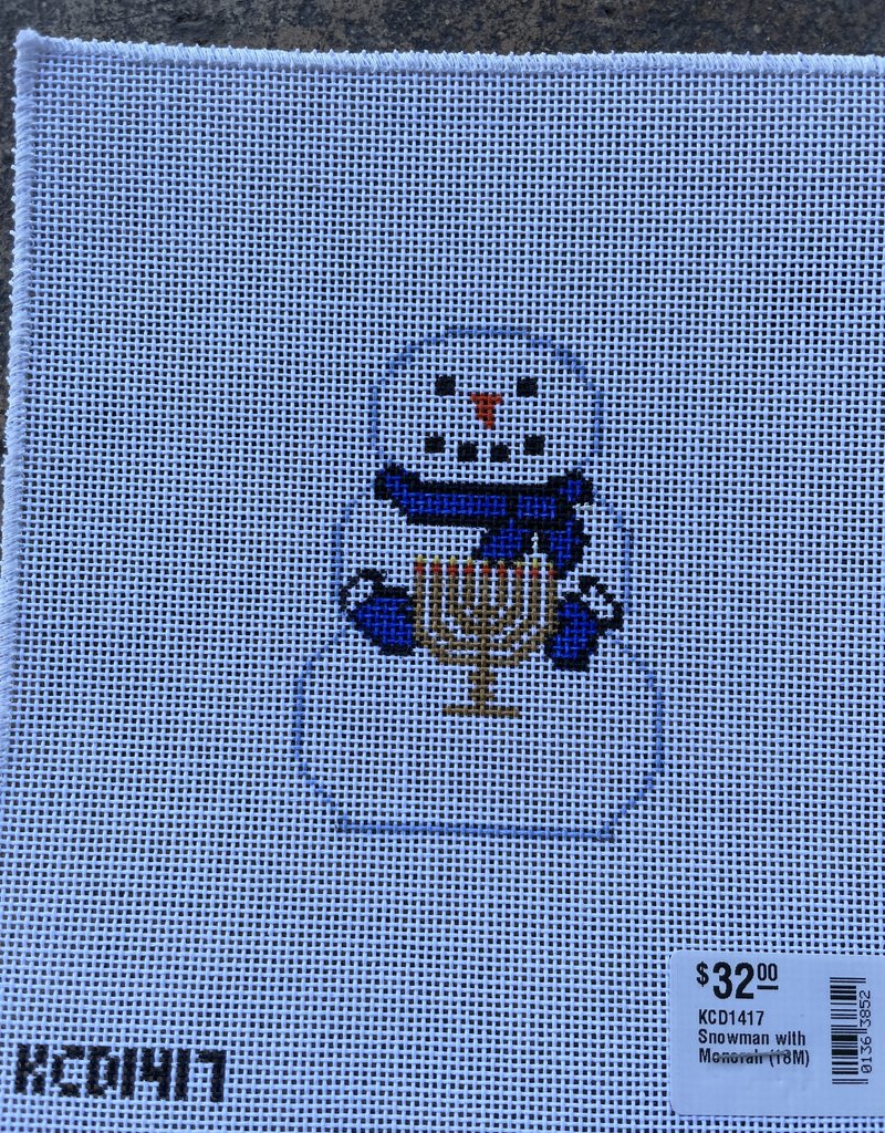 KCD1417 Snowman with Menorah (18M)