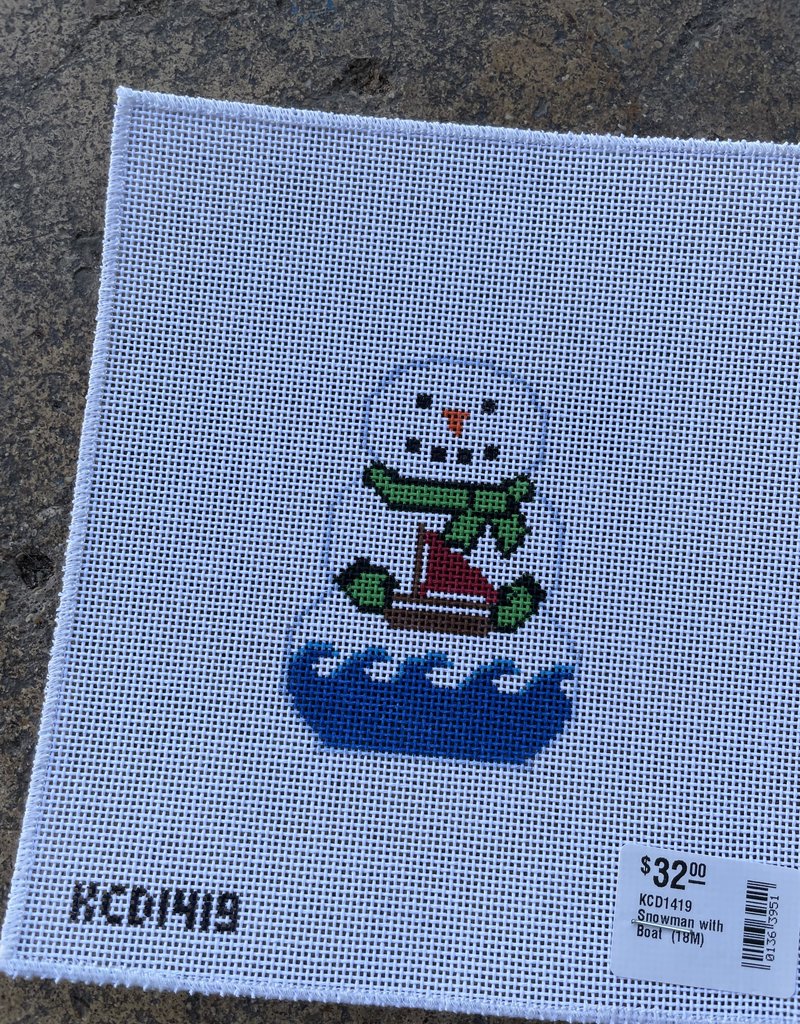KCD1419 Snowman with Boat  (18M)