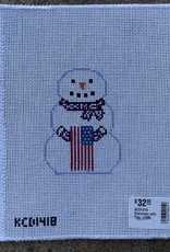 KCD1418 Snowman with Flag  (18M)