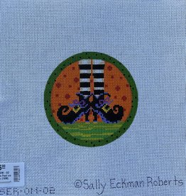 Sally Eckman Robrts - SER-OM-02 Witch's Feet on Orange (18M)