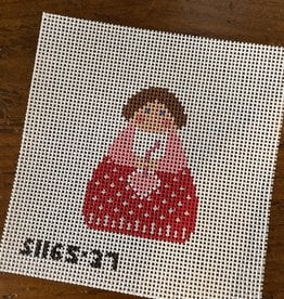 Stitch-Its - SI16537 Red Angel with Pink Heart (13M)
