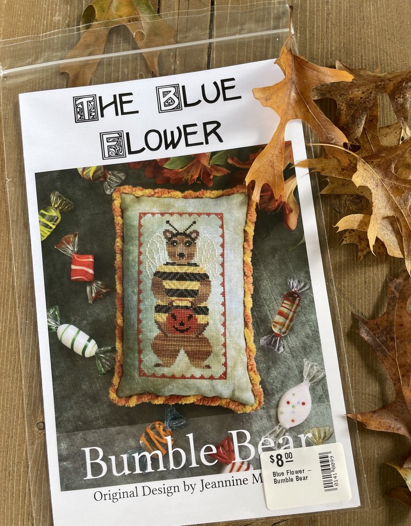 Blue Flower - Bumble Bear
