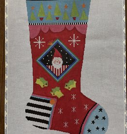 Lisa Worrall - LW-1913 Peek-a-Boo Santa Stocking (13M)