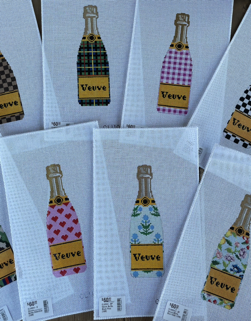 CLV004-BF Veuve Bottle, Blue Foral (18M)