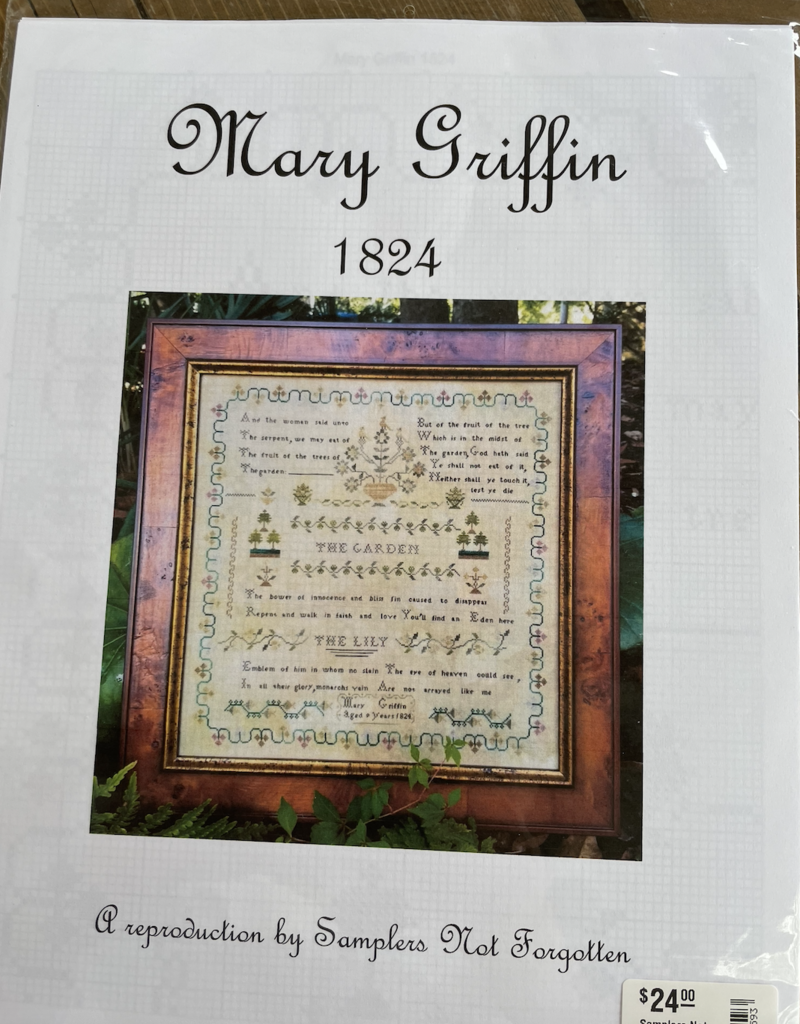 Samplers Not Forgotten - Mary Griffin 1824