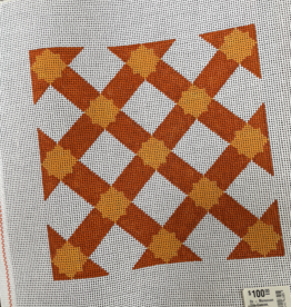 Oz - Moroccan Tile Canvas, Persimmon