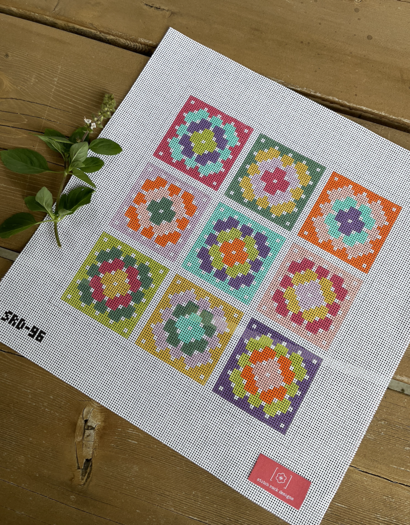 Stitch Rock - SRD-96 Granny Square Pillow (13M)