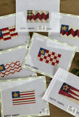 Patty Paints - S191 Little Flag  #1 with Squares in Stripes (18M)