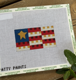 Patty Paints - S191 Little Flag  #1 with Squares in Stripes (18M)