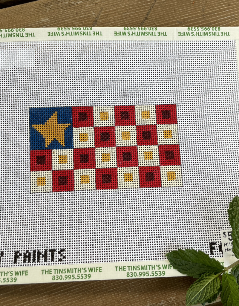 Patty Paints - S192 Little Flag #2 with Squares in Squares (18M)