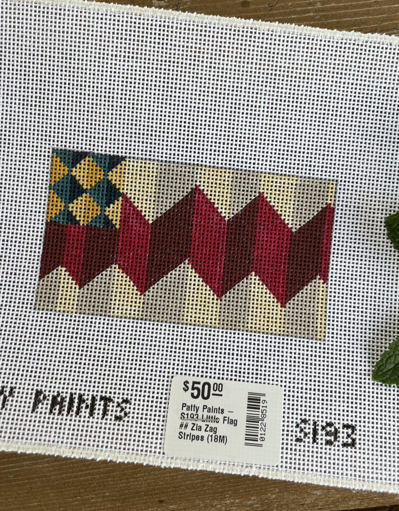 Patty Paints - S193 Little Flag  #2 Zig Zag Stripes (18M)