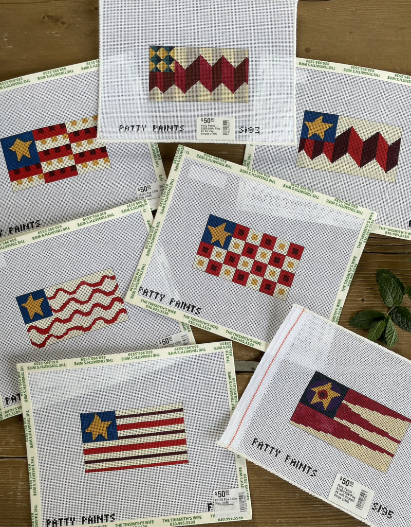 Patty Paints - S193 Little Flag  #2 Zig Zag Stripes (18M)