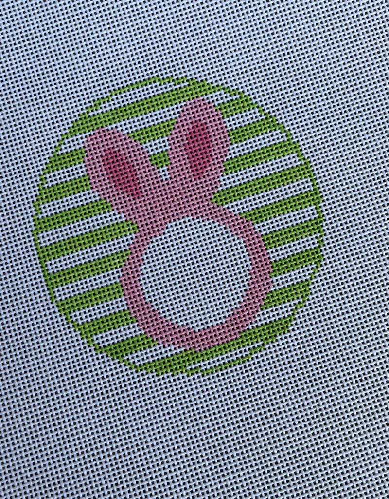 RD091P Pink Bunny Round  for Monogram (18M)