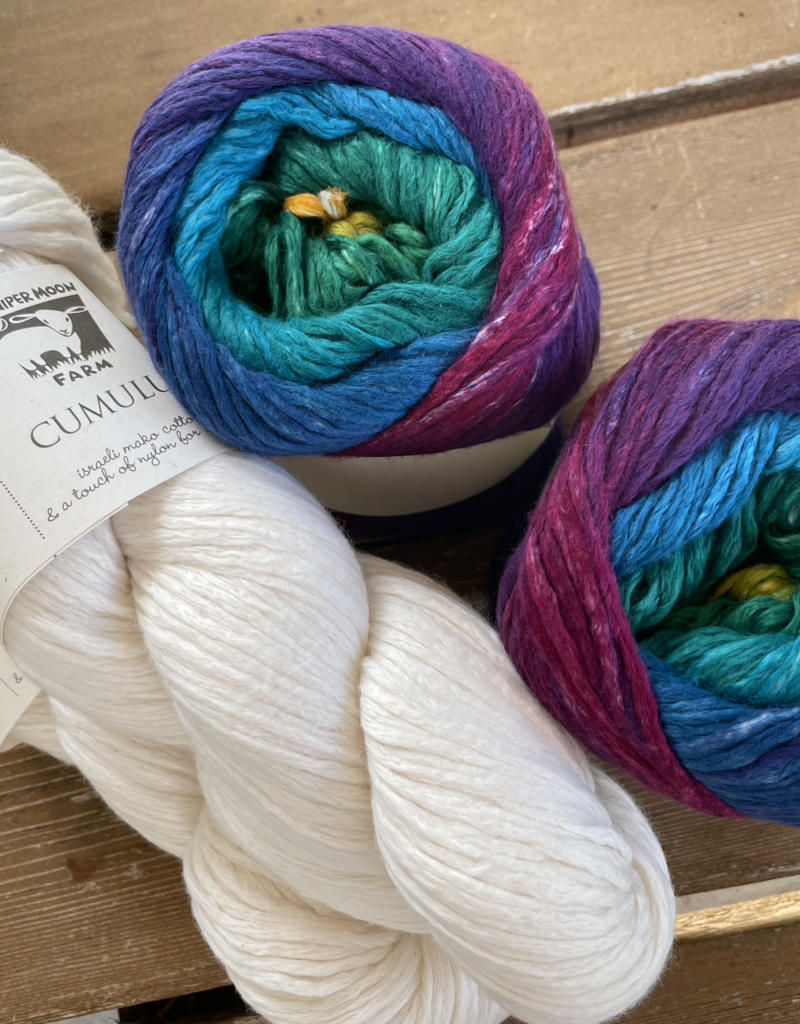 Juniper Moon Cumulus Rainbow #201, Aurora Borealis   (Dark Purple)