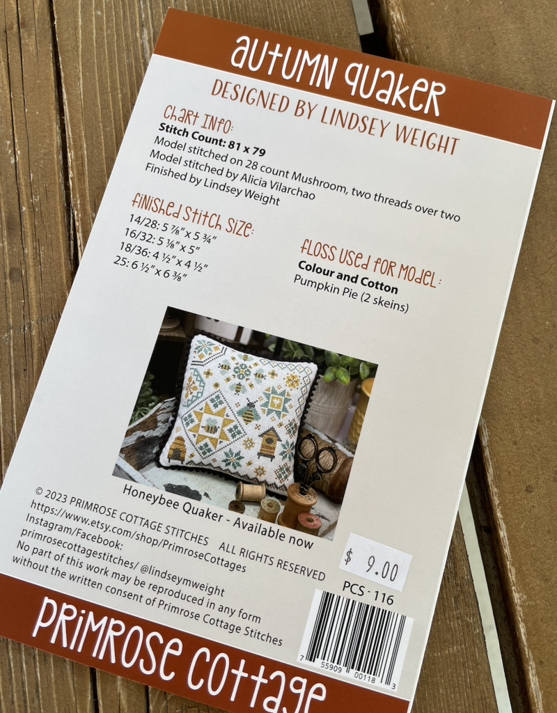 Primrose Cottage - Autumn Quaker