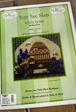 Kelly Clark - KCBee04  Bee Skep in Spring Garden with Stitch Guide & Embellishment Pack