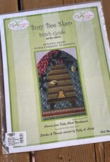 Kelly Clark - KCBee 06 Spring Skep wirth Cherry Blossoms with Stitch Guide & Embellishment Pack