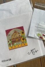 Kelly Clark - KCBee 08 Sunny Provence Bee Skep with Stitch Guide & Embellishment Pack