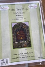 Kelly Clark - KCBee 05 Bee Skep in Fieldstone Wall with Stitch Guide & Embellishment Pack