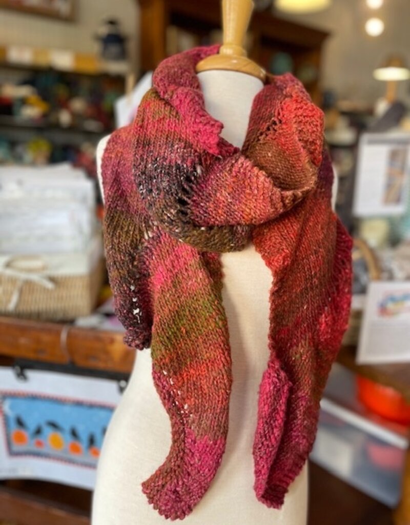 Red Noro Scarf