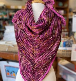 Magenta Triangular Shawl