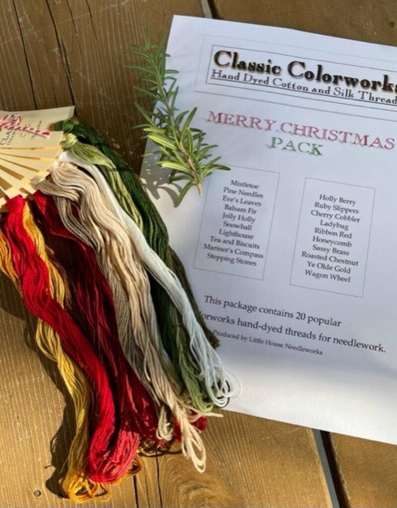 Classic Colorworks - Merry Christmas 2023 Pack of 20 Threads with Chart